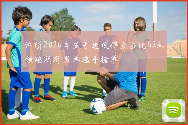 许昕2026年正手进攻得分占比62%，领跑所有男单选手榜单